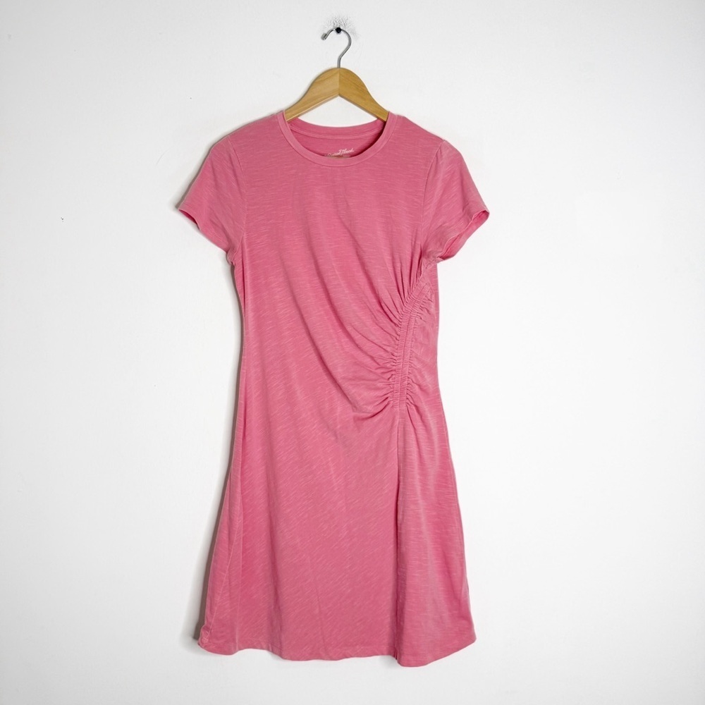 Universal Thread Pink Ruched T-Shirt Dress Size Small - Picture 2 of 7